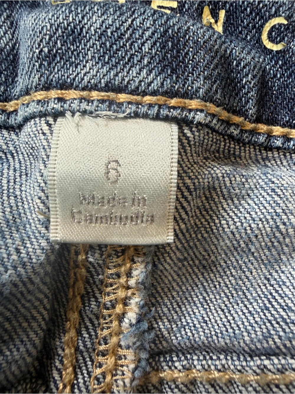 LC Lauren Conrad Light Blue Rolled Cuff Denim Shorts Size 6 - Picture 5 of 8